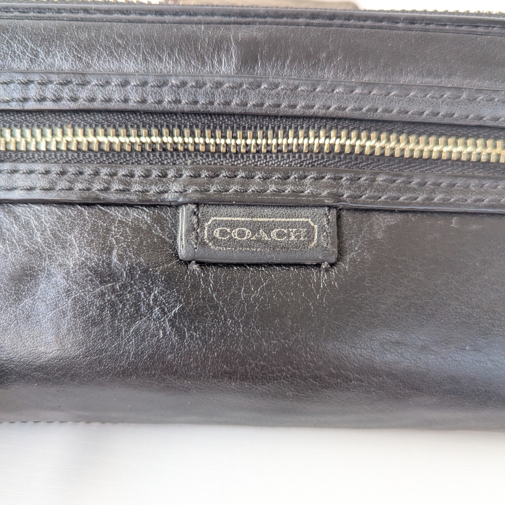 Coach Black Leather Wallet - Picture 2 of 9